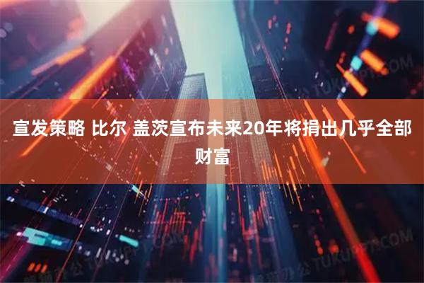 宣发策略 比尔 盖茨宣布未来20年将捐出几乎全部财富